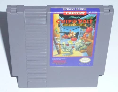 Chip 'n Dale Rescue Rangers (Nintendo NES Authentic Game) Cleaned Tested Working