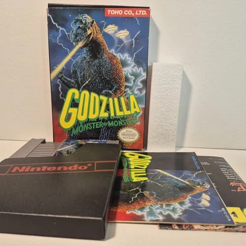 Godzilla: Monster of Monsters! for the Nintendo (NES) Complete in Box (CIB)