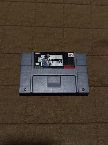 Madden NFL '97 (Super Nintendo ,1997) SNES Tested Working Video Game
