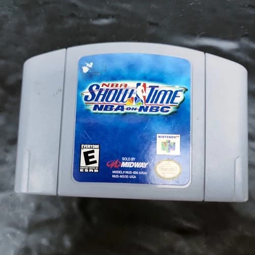 N64 NBA Showtime Cart Authentic Tested NUS-N50E-USA