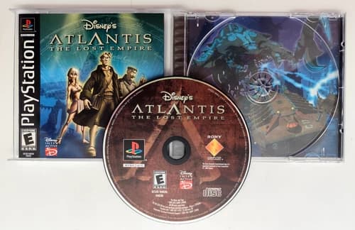 Atlantis: The Lost Empire (Sony PlayStation 1 PS1, 2001) COMPLETE CIB Tested!