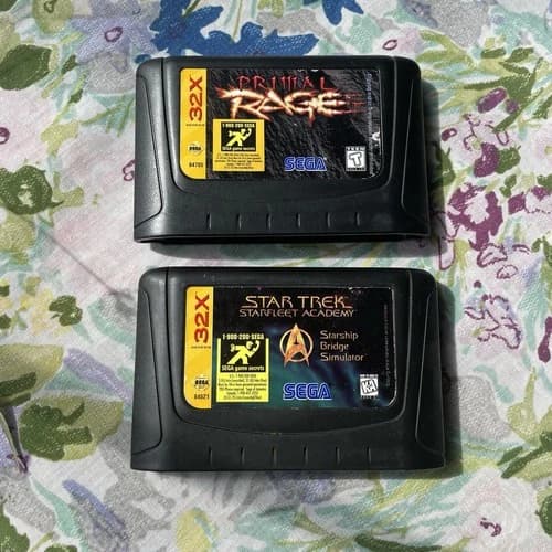Starfleet Academy Starship Bridge Simulator Sega Genesis Trek 32X Primal Rage