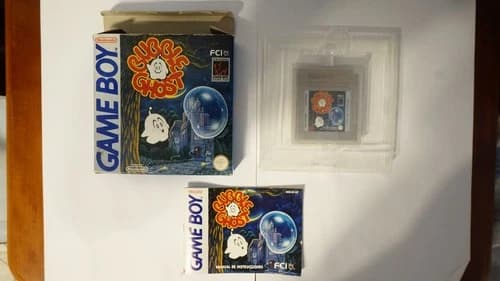 Bubble Ghost Nintendo Gameboy 1990 ESP FCI Box Manual Complete Genuine Works
