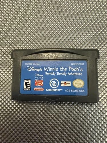 WINNIE THE POOH'S RUMBLY TUMBLY ADVENTURE NINTENDO GAME BOY ADVANCE SP GBA
