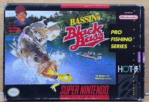 Bassin's Black Bass with Hank Parker (Nintendo SNES, 1994) - Authentic - CIB/Box