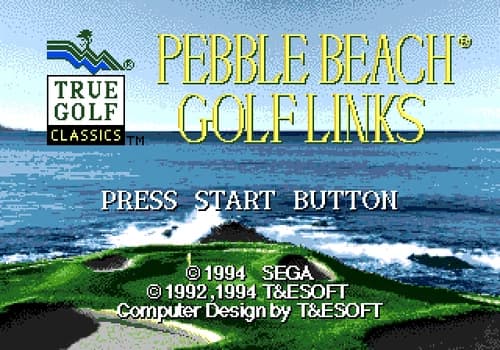Pebble Beach Golf Links - Sega Genesis Game