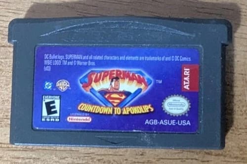 Superman Countdown to Apokolips (Nintendo Game Boy Advance, 2003) CART ONLY