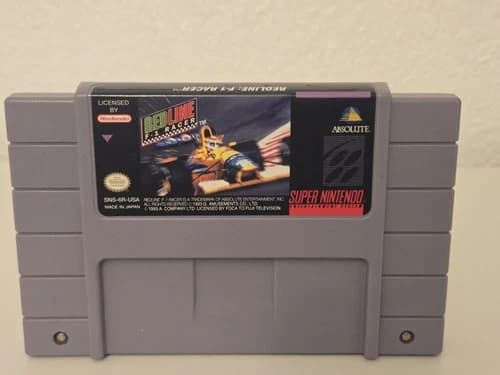 Redline F-1 Racer - SNES Game Formula One Racing Simulation