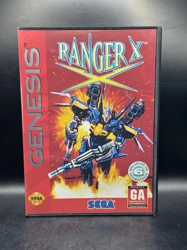 Ranger X (Sega Genesis, 1993) CIB Tested & Working