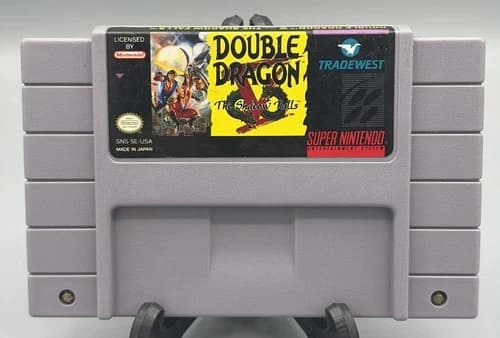 Double Dragon V The Shadow Falls SNES Super Nintendo Tested✅ Authentic💯 Mint💎