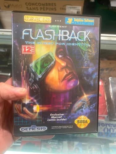 Flashback: The Quest for Identity Sega Genesis Original Complete CIB