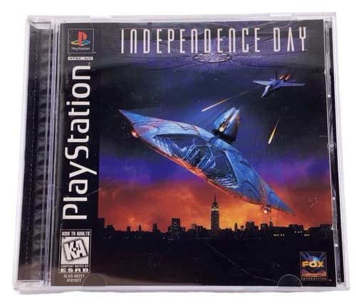 Independence Day Sony PlayStation PS1 Black Label CIB Tested Good Condition