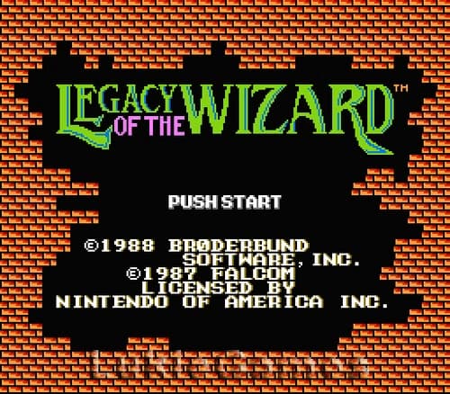 Legacy Of The Wizard - NES Nintendo Fun RPG