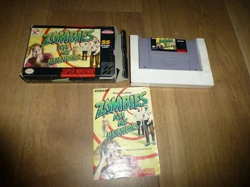 Zombies Ate My Neighbors Super Nintendo SNES Complet CIB Tested Authentic Konami