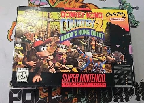 Donkey Kong Country 2 Diddy's Kong Quest • SNES • CIB •All Inserts Shown*Tested