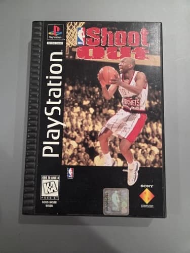 NBA ShootOut (Sony PlayStation, 1996) PS1 CIB Longbox, Complete, Tested Clean