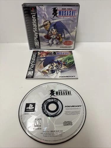 Brave Fencer Musashi (Sony PlayStation 1, 1998) - w/REG CARD - No Demo Disk