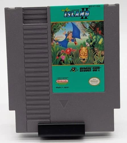 Adventure Island II Nintendo NES Game Cartridge Authentic Hudson Soft