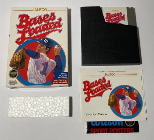 Bases Loaded (Nintendo Entertainment System, 1988) - NES CIB Complete In Box