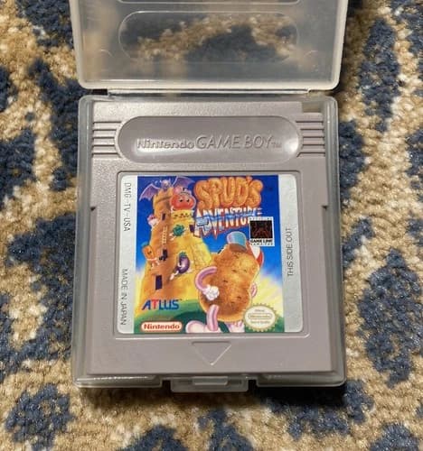 Spud’s Adventure Game Boy Cartridge Nintendo Authentic Tested Rare MINT USA/NTSC