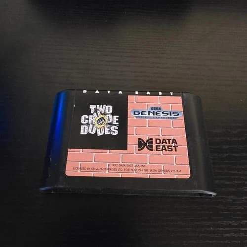 Two Crude Dudes (Sega Genesis, 1991) Cartridge Game Only - Tested Works