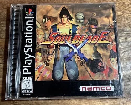 Soul Blade PlayStation 1 PS1 Black Label - CIB - **TESTED** - GREAT COND. - *NR*