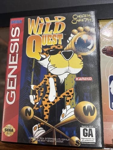 Sega Genesis Chester Cheetah Wild Wild Quest Game CIB W Manual Fast Shipping