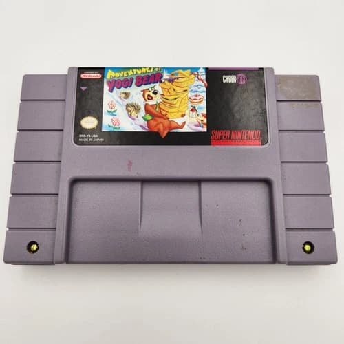 Adventures of Yogi Bear - SNES Super Nintendo - Cart Only, Tested, Working