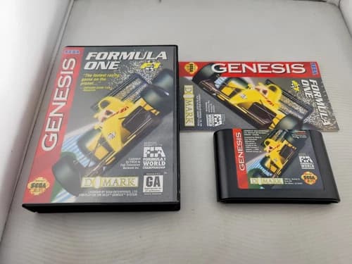 Formula One Sega Genesis Complete In Box CIB Great Shape