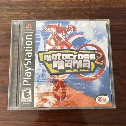 Motocross Mania 2 Sony PlayStation 1 2003 PS1 Black Label Complete CIB Manual