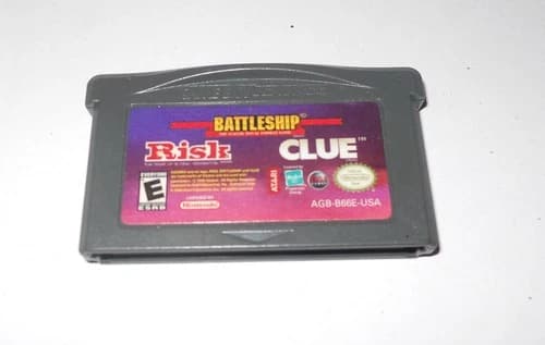 Gameboy Advance Battleship Clue Risk Multi Board Game Tested
