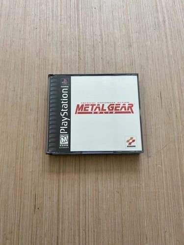 Metal Gear Solid PlayStation 1 PS1 Black Label CIB Complete W/ Reg Card Tested