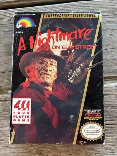 Nightmare On Elm Street Nintendo NES Video Game With Box And Manual