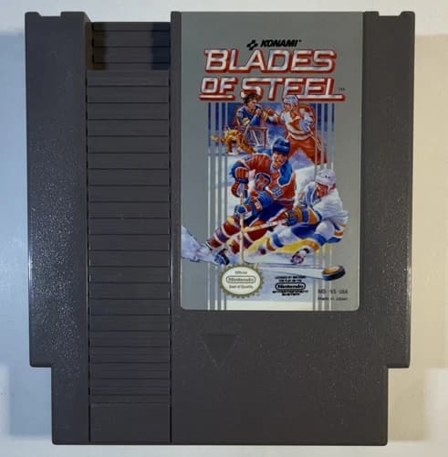 Konami Blades of Steel NES Ice Hockey Sports Multiplayer NTSC-U/C 1988