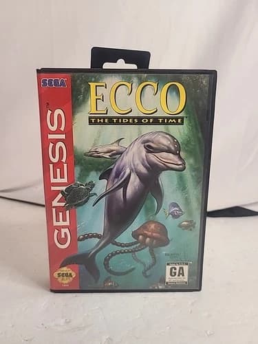 Ecco: The Tides of Time (Sega Genesis, 1994) Game Complete In Box CIB Tested