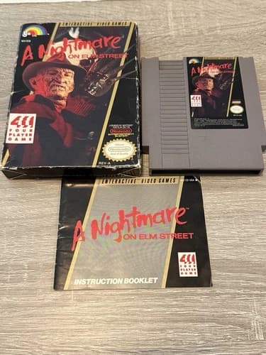 Nightmare on Elm Street Nintendo Entertainment System NES Tested In Box w Manual