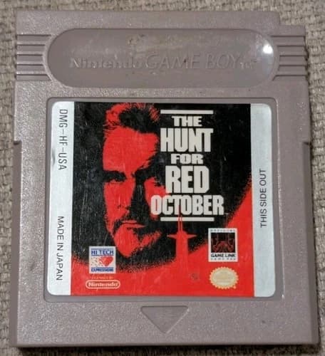 The Hunt For Red October Nintendo Game Boy Authentic TESTED Works!