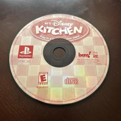My Disney Kitchen (Sony PlayStation 1, 2002) DISC ONLY