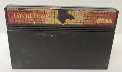 Great Basketball SEGA SMS Master System Rare Game Works Golfing Tested Authentic