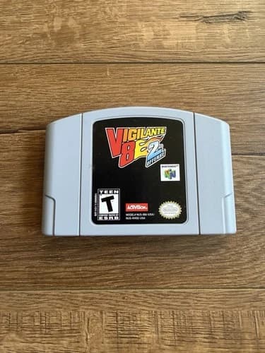 Vigilante 8 2nd Offense Nintendo N64 Authentic Game Cartridge, Tested Working