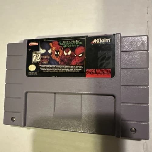 Separation Anxiety SNES Venom Spider-Man