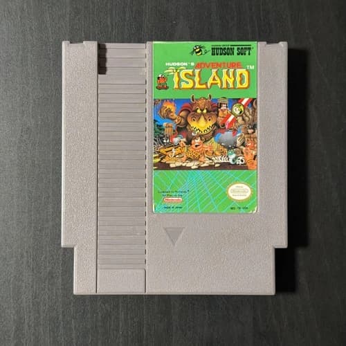 Adventure Island (Nintendo NES, 1991) Authentic, Tested/Works Game Only