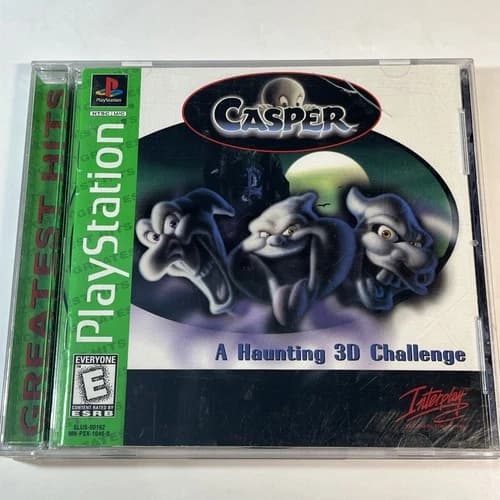 Casper: A Haunting 3D Challenge Greatest Hits (Sony PlayStation PS1) CIB Tested
