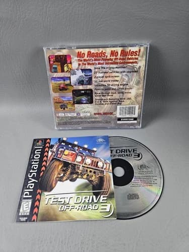 Test Drive Off-Road 3 PlayStation Video Game Split-Screen PS1 Cib