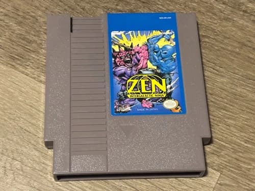 Zen Intergalactic Ninja Nintendo Nes Cleaned & Tested Authentic Very Good Shape