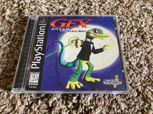 Gex: Enter the Gecko (Sony PlayStation 1, 1998) - CIB with manual, REG CARD