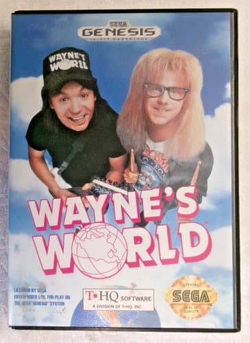 Wayne's World Sega Genesis Video Game 1993 from the Music Store Filming Location