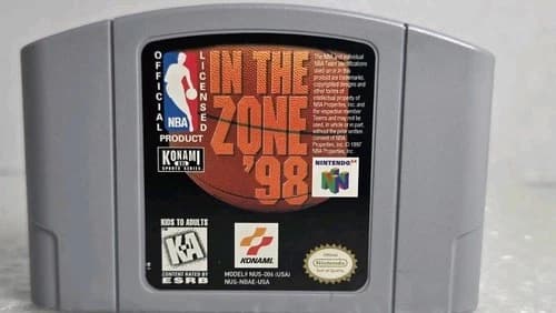NBA: In the Zone '98 Nintendo 64 N64 1998 Authentic OEM Tested Cleaned Konami