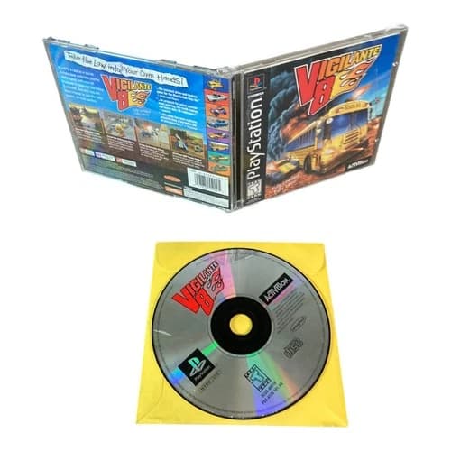 Sony PlayStation 1 PS1 CIB COMPLETE TESTED Vigilante 8 BL CF S