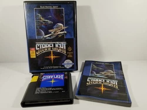 ¤ Starflight ¤ Game Complete Box Manual No Map Good! Sega Genesis